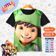 Boboiboy LEAF SMILE 3D Cartoon Children's T-Shirt BOBOIBOY Children's T-Shirt - LITTLE BUNNY