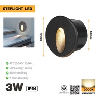 LOCAL789 EILON 3W Step Lamp Warm Light Model Tl-820Y/BK Black Shop