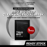 Halo and You Trial Pack Trio Bio  (Blacky)  Deep Cleansing Facial Mask (Masker Muka Pembersih Trio B