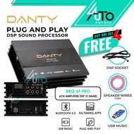 Danty DEQ-6F PRO 6 Channel DSP Amp 31 Band Plug & Play EQ Car DSP with Amplifier Package 6CH DSP