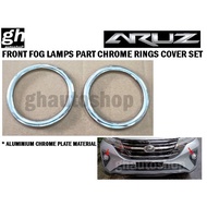 ARUZ front fog lamps part chrome rings cover set (2pcs)