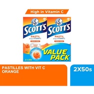 Scott's Vitamin C Pastilles Orange Value Single /  Twin Pack ( 2 x 50's)