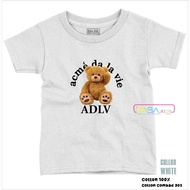 Adlv BEAR Cotton Tiedye 30s Children's T-Shirt