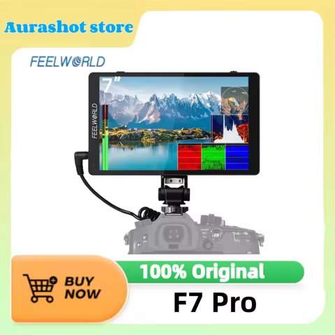 FEELWORLD-F7 Pro On-Camera Field Director Monitor, 7 "IPS Touch Screen, 3D LUT DSLR, HDMI, 4K, 60Hz,