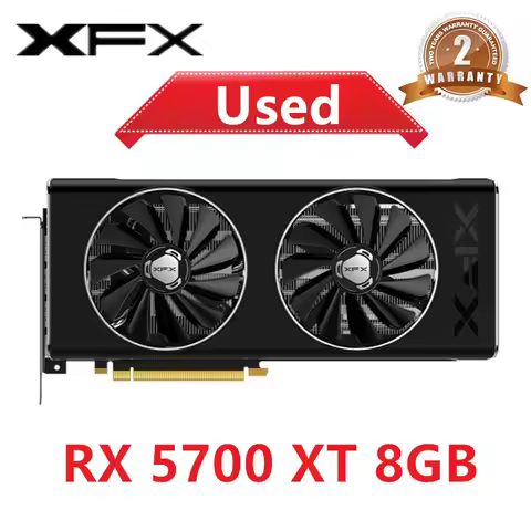 XFX RX 5700XT RX5700 XT 8GB Office Graphics Card GPU AMD RadeonRX 5700XT Video Cards Desktop PC Scre