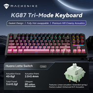 Machenike KG87 คีย์บอร์ดแมคคานิคอล Mechanical Keyboard Tri Mode 87 ปุ่ม Hot Swappable Gasket Mount ไ
