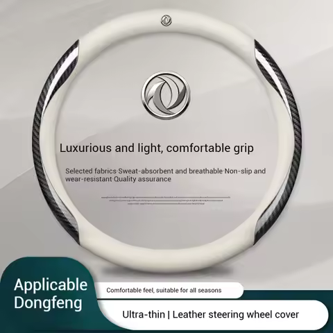 For Dongfeng DFSK DFM Glory 560 580 330 370 360 IX5 AX4 AX5 AX6 AX7 38cm Leather Carbon Car Steering