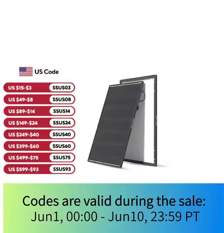 Renogy 120W ShadowFlux Anti-Shading N-Type Solar Panel, 12V 120 Watt Solar Panel 25% High-Efficiency