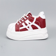 Shell Toe Thick-Soled Heightened 12cm Casual White Shoes Women's Shoes 2026 Spring 10cm Small Platfo
