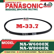 NA-W6000X / NA-W8000X COMPATIBLE WITH PANASONIC WASHING MACHINE BELTING GEARBOX BELTING M-33.7 NA-W6