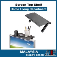Screen Caddy TV Box Top Shelf Storage Bracket Stand Monitor Wall Mount Rack Plastic Organizer Desktop For Home