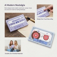 LISHU 60/300s Recordable Audio Greeting Card Tape Tape Style DIY Audio Message Card For Birthday Ann