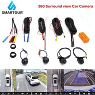 Smartour AHD 1080P/720P 360 Car Camera 3D Surround View Right+Left+Front+ Rear View Camera System for Android Player Night Visio