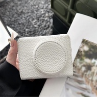 Portable Camera Protective Case Retro Style Carry Bag with Opening Bottom Shoulder Strap Replacement