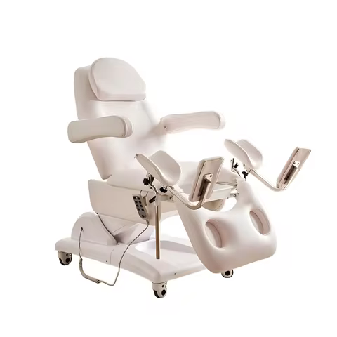 Electric Gynecology Examination Table Adjustable OB GYN Medical Exam Bed Stirrups Clinic Hospital Fu