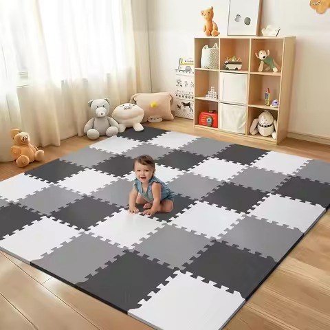 36-Piece Baby Play Mat, Interlocking Foam Tiles for Kids, Safe Crawling Rug for Toddlers 6-12 Months