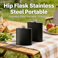 Portable Stainless Steel Flask Wine Hip Pocket Drinking Bottle Drinking Whiskey Flask Bottle Flask W