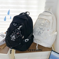 [BiuBiu] Korean Style ins Backpack Large Capacity School Bag Student Waterproof Travel Laptop