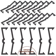 CYMX 50Pcs Hook Fastening Buckle, Peg Board Garage Accessories Pegboard Hook Locks, Durable Plate Cl