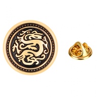 Vintage Animal Dragon Totem Brooch for Men Blazer Lapel Pin Fashion Clothing Accessories Luxury Jewelry