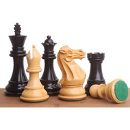 Royal Chess Mall-3.9" Professional Staunton Chess Pieces Only Set - Weighted Ebony Wood