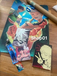 (đủ quà+post) Truyện tranh Mùa hè hikaru chết tập 4 sưu tầm đủ quà+poster