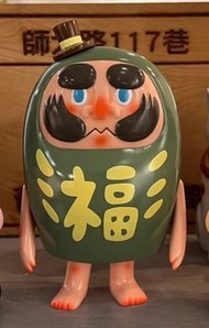 <徵want> HOW2WORK Kohei Ogawa 小川耕平 達磨 達摩 Daruman Sofubi Soft Vinyl Green Colour 綠色