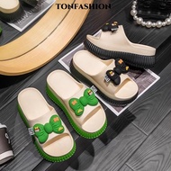 TONFASHION Chunky Heel Shoes, Summer EVA Elevator Shoes, Thick Soles Commuting Beach Sandals