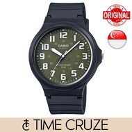 [Time Cruze] Casio Black Resin Army Green Men Analog Quartz Watch MW-240-3BVDF MW-240-3BV MW-240-3B 