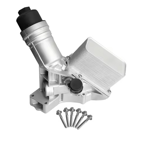 11428583895 New Aluminum Engine Oil Filter Housing Cooler Assembly For BMW F20 F30 G30 G11 X3 X4 X5 