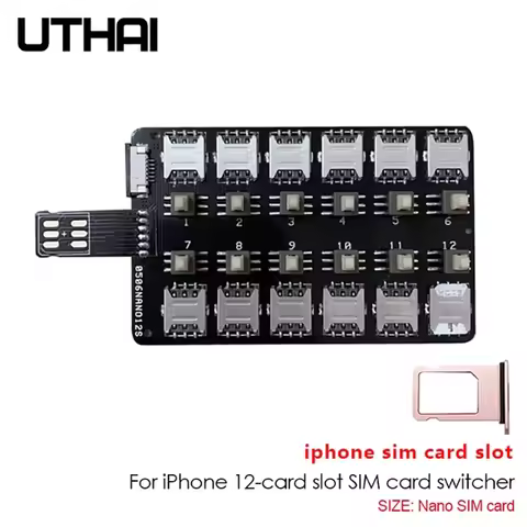 Card Slot SIM Card Adapter Card Reader (For iPhone 5/6/7/8/X/XS) Mini IM Nano Sim Card Multi-Card Re