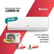 Gree LOMO-N R410A Cold Plasma with Golden Fin Air Conditioner (1.5HP/2.0HP &amp; 2.5 HP)