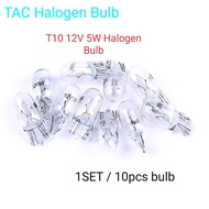10Pcs / SET T10 12V 5W XENON Halogen Bulb for Car
