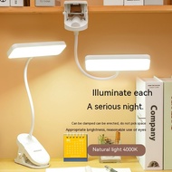 Clip-on LED Desk Study Children's Eye Protection Dormitory Rechargeable Reading Bedside Lamps