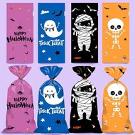 50pcs Halloween Flat Pocket Packaging Bag Snack Candy Gift F250, F250