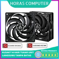 Fan Case Arctic P12 Slim PST Black Pressure PWM Control Value 3pack