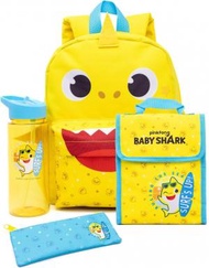 Baby Shark 背包套裝 4件裝 (背包 + 保溫食品袋 + 水樽 + 筆袋)