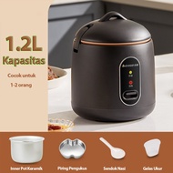 Rice Cooker Home 1.2 Liter Mini Multifungsi Nasi Cooker 1 hingga 2 Orang Nasi Memasak Pintar Kecil H