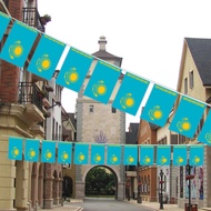 Kazakhstan Flag String Banner National Country Flag Hanging Banners