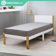 Furniture Direct ALICE Solid wood Single Bed Frame-katil budak putih