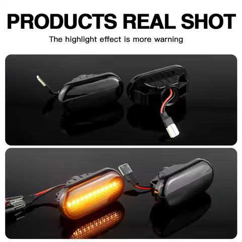 2PCS LED Side Marker Turn Signal Lights Canbus For Nissan 350Z 03-09 Micra C+C K12 03-10 Navara D40 