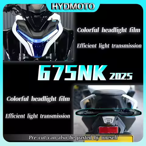 For CFMOTO 675NK 675 NK NK675 675nk 2025 Dark Black headlights taillights anti Instrument film scrat