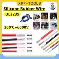 Silicone Rubber Wire UL3239 Silicone Wire 6000V High Voltage Resistant Insulated Wire DIY Electronic