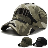 Men USA Flag Camouflage Baseball Cap Army Embroidery Tactical Snapback Dad Hat Male Summer Sports Tr