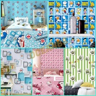 Termurah COD Wallpaper Stiker Dinding Motif Dan Karakter 45CM X 1M  Salur murah wallstiker/dindingst