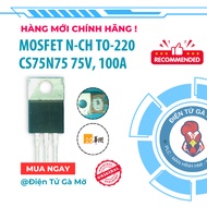 [1 CON] N-Channel N-Channel Mosfet, CS75N75 Replaces 75NF75 75V 100A TO-220, 100% Genuine WUXI Produ