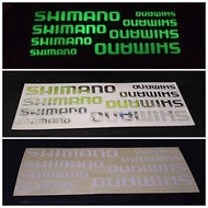 Glow Cutting Sticker SHIMANO Mini Glow In the dark CROME Reflective Sticker