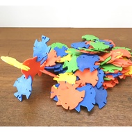 Plastic Fish-Shaped Building Blocks Set Stringing Game Standard Good Quality EN71 Educational Toys E