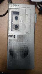 10(葉)早期老式SONY迷你卡帶密錄機 型號M-203 皮帶硬化需更換