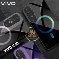 Softcase Glass Case Vivo V40 2024 Latest Vivo V40 Mobile Phone Case - Mobile Phone Protector - Mobil